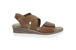 SOFTWALK Sommarskor|Sandaler & Flip-Flops > Bekväm sandal i läder Tan