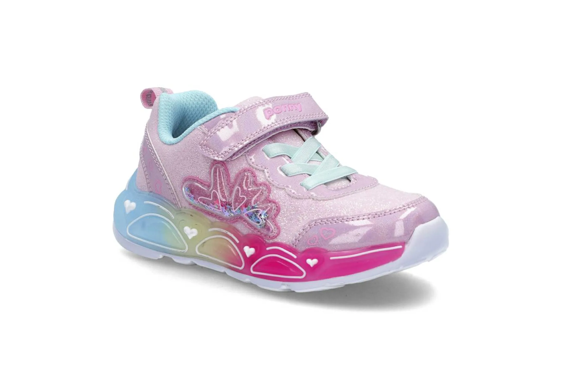 PONNY Sneakers & Joggingskor|Blinkskor > Blinkande skor med kardborre Rosa