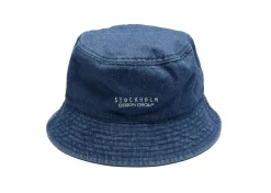 STOCKHOLM DESIGN GROUP Capser Og Solglasögon > Buckethatt i mjukt denimtyg Blå