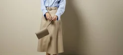 STOCKHOLM DESIGN GROUP Väskor > Clutchväska i läder Beige