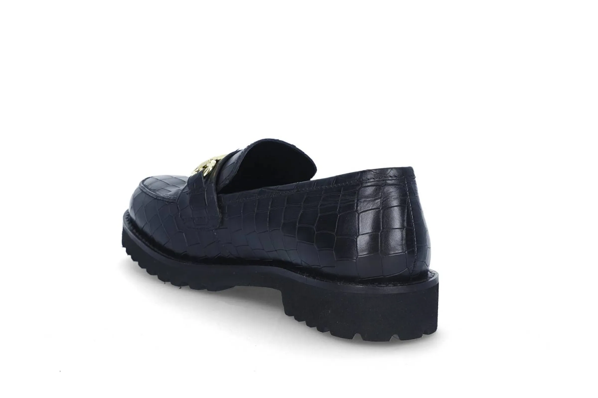PRIVÉ Loafers > Eleganta loafers i läder Svart