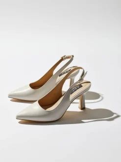 EDIT Pumps & Finskor > Eleganta slingbackpumps Beige