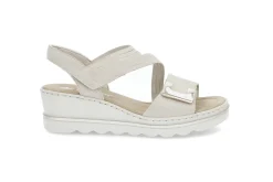 RIEKER Sandaler & Flip-Flops > Elegant och bekväm sandal Beige