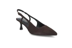 STOCKHOLM DESIGN GROUP Pumps & Finskor > Elegant slingback i mocka med gelsula Brun