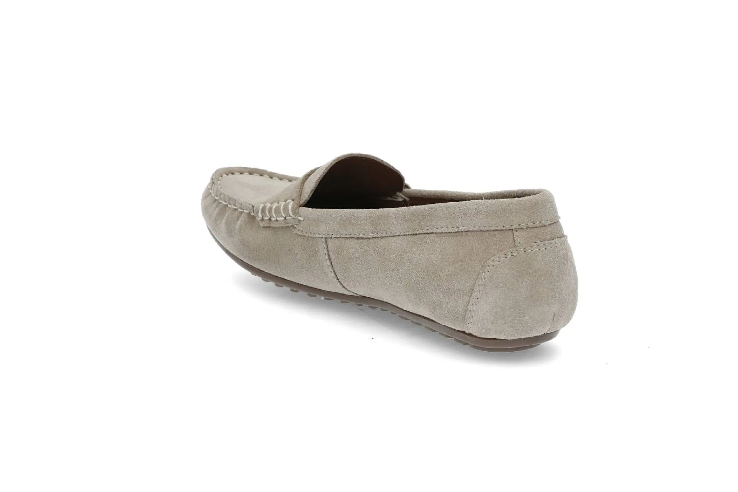 PRIVÉ Loafers > Loafer i mocka för dam Beige