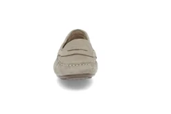 PRIVÉ Loafers > Loafer i mocka för dam Beige