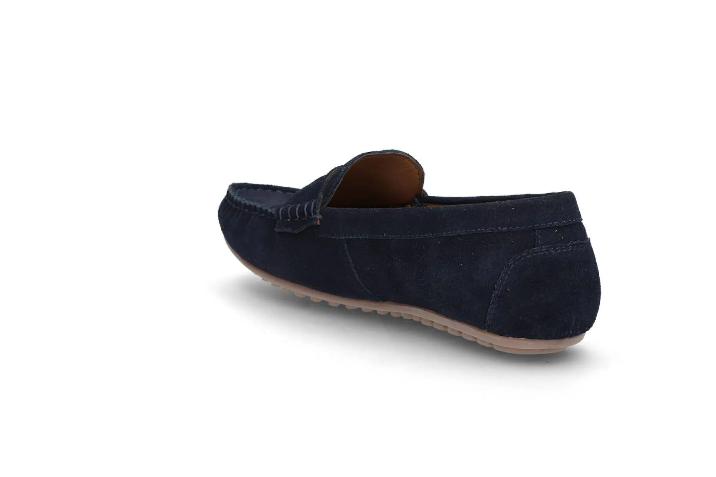 PRIVÉ Loafers > Loafer i mocka för dam Blå