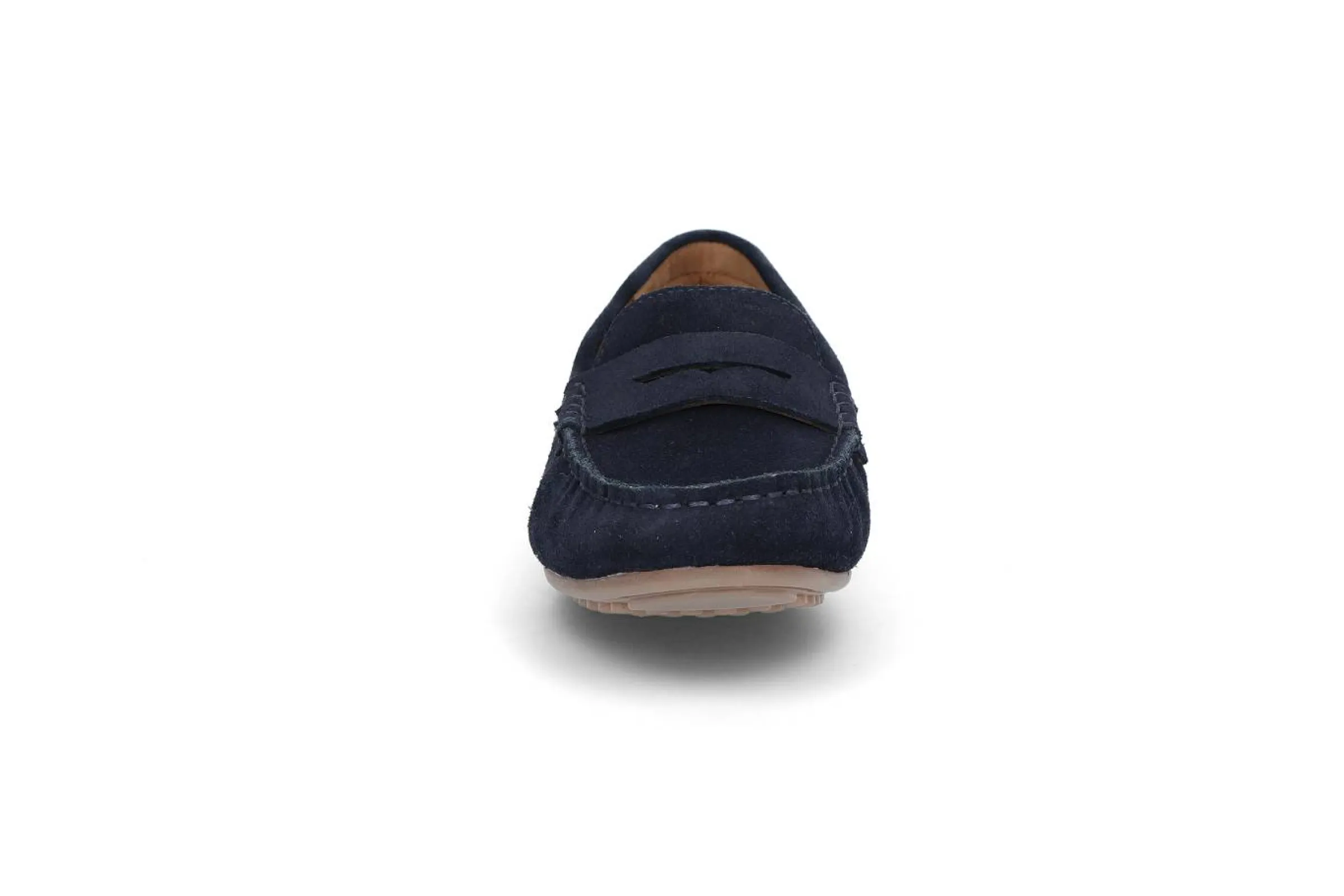 PRIVÉ Loafers > Loafer i mocka för dam Blå