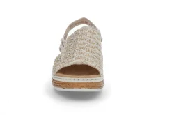 RIEKER Sandaler & Flip-Flops > 6781 -Silber/Cl Beige