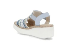 RIEKER Sandaler & Flip-Flops > 6798 Blau-Multi/Aqua Flerfärgad