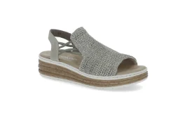 RIEKER Sandaler & Flip-Flops > 96 Schilf/Salbei Flerfärgad