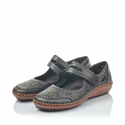 RIEKER Ballerina > 6772 Schwarz/Schwarz Svart