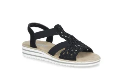 RIEKER Sandaler & Flip-Flops > 16 Schwarz/Schwarz Svart