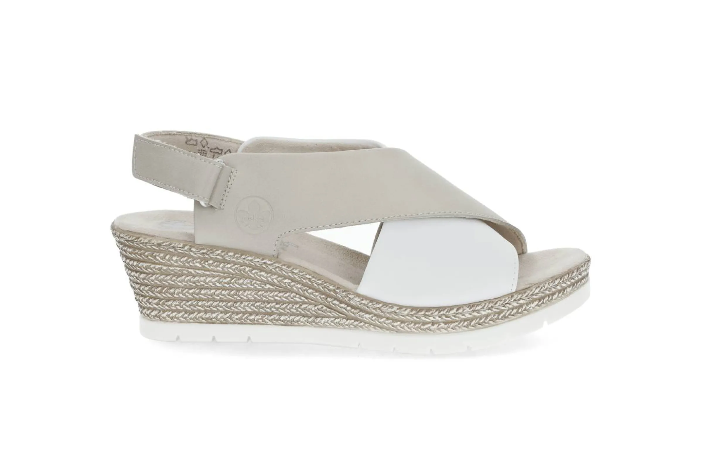 RIEKER Sandaler & Flip-Flops > 74 Weiss/Lehm Beige
