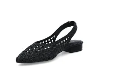 STOCKHOLM DESIGN GROUP Pumps & Finskor|Ballerina > Sammanflätad slingback Pumps Svart