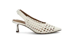STOCKHOLM DESIGN GROUP Pumps & Finskor > Sammanflätad slingback Pumps Vit