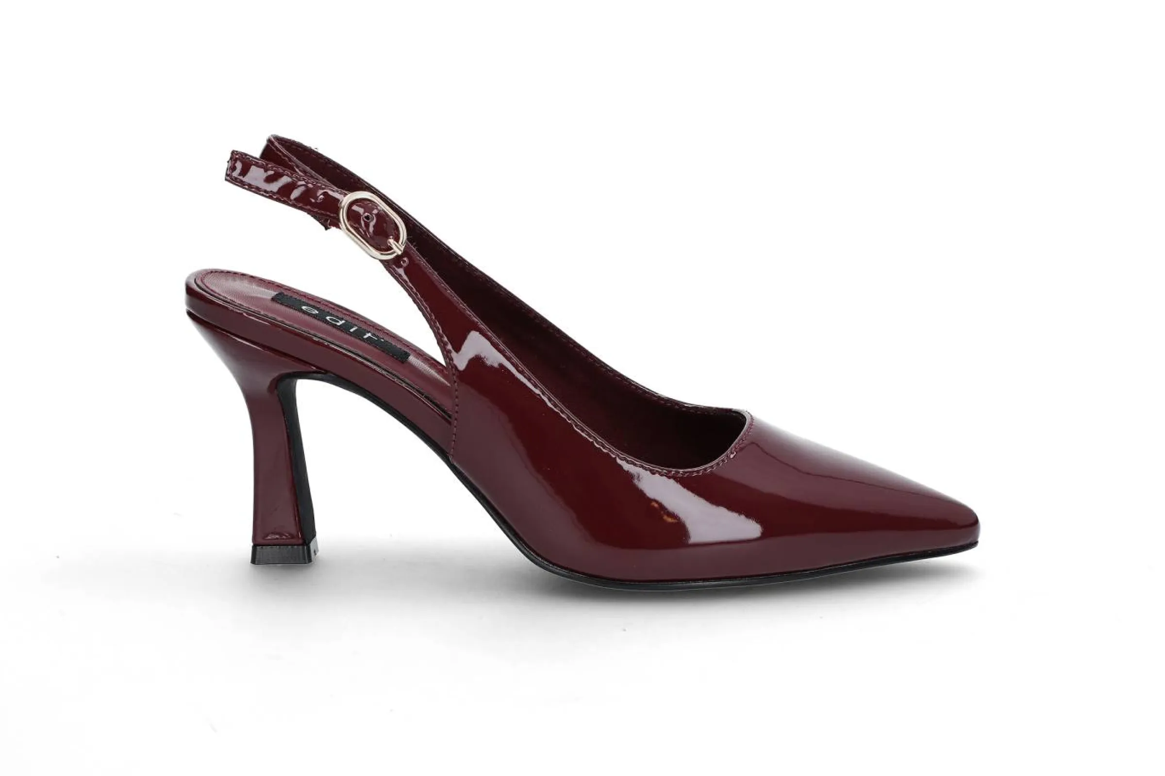 EDIT Pumps & Finskor > Slingback pumps Vinröd