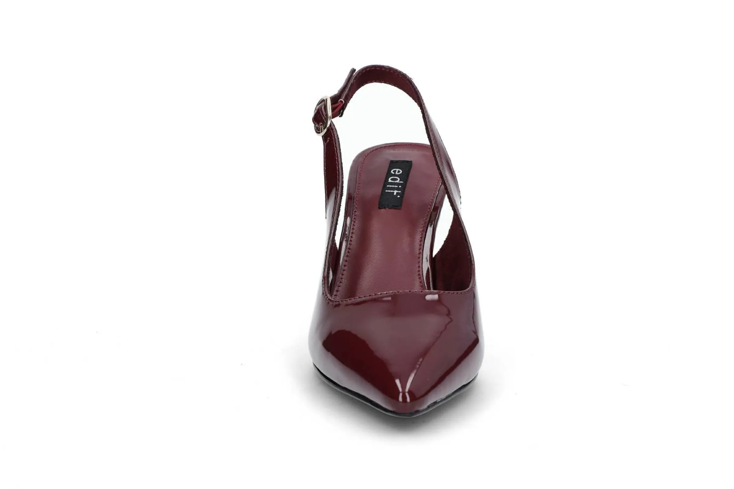 EDIT Pumps & Finskor > Slingback pumps Vinröd