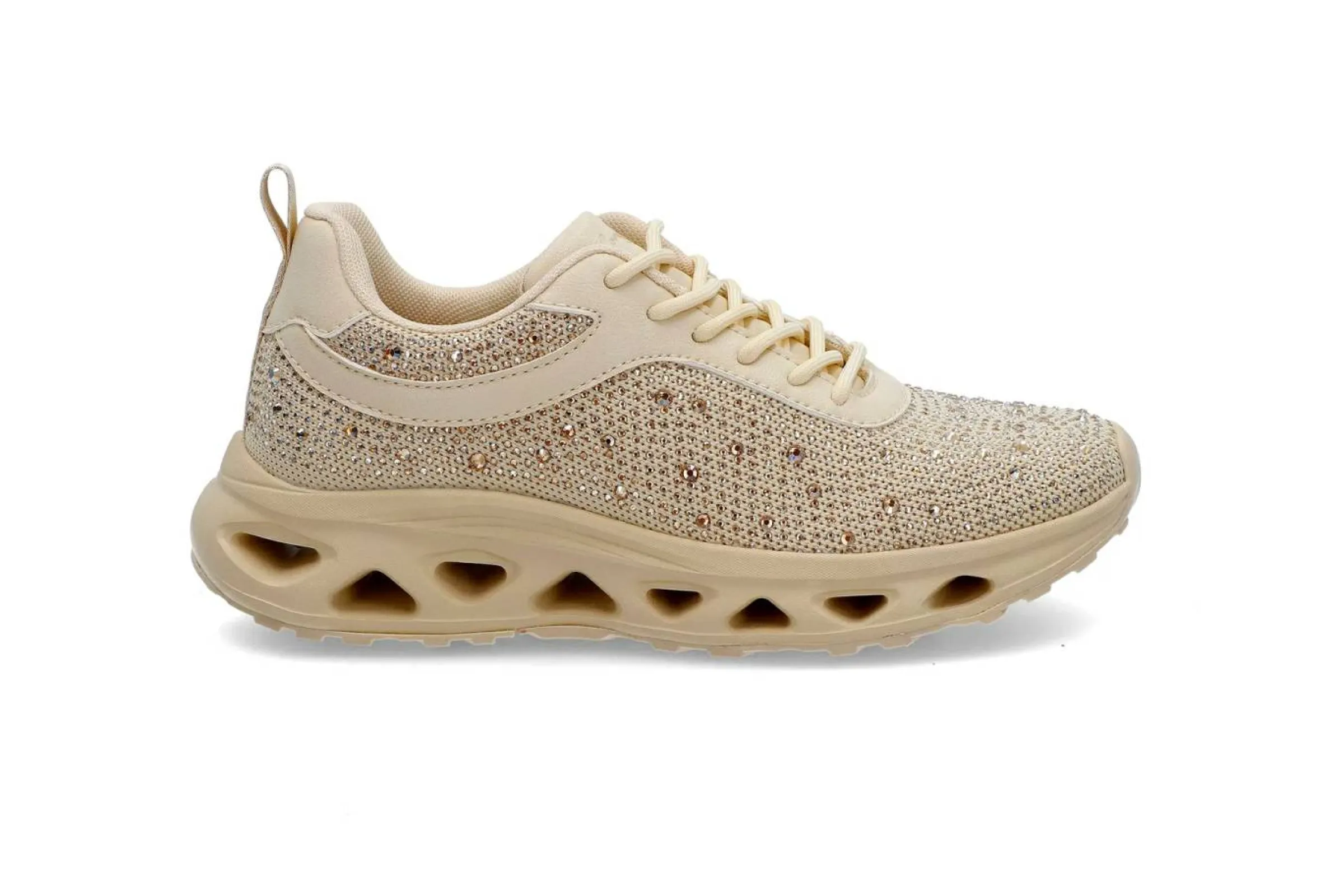 COMFY STEP Sneakers > Sneakers med glitter Beige
