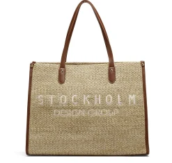 STOCKHOLM DESIGN GROUP Väskor > Sommarmesh med läderdetaljer Brun