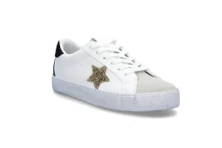 BLACK Sneakers > Sportiga sneakers med glitter Vit