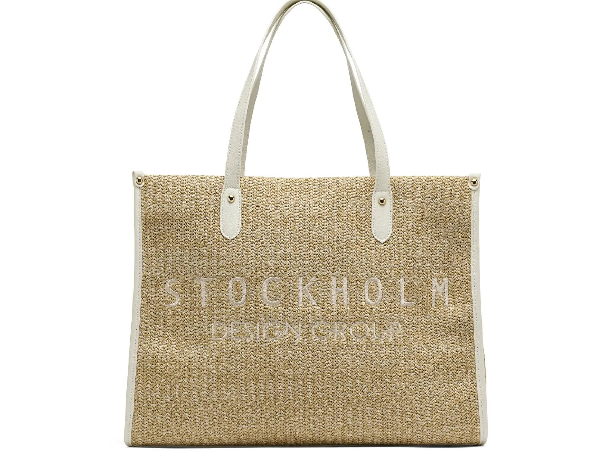 STOCKHOLM DESIGN GROUP Väskor > Stilren och rymlig sommar-tote Brun
