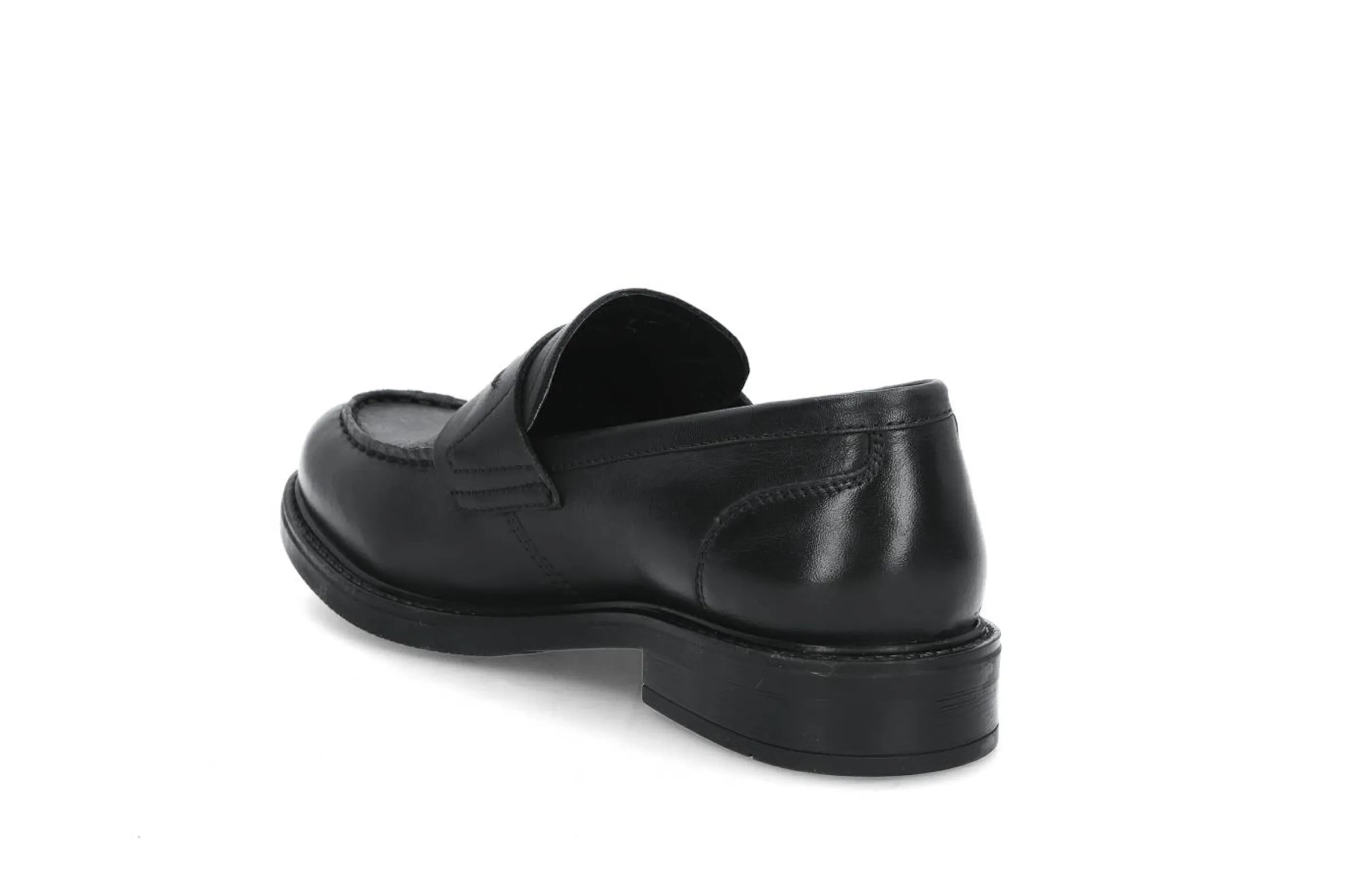 PRIVÉ Loafers > Tidlösa loafers i läder Svart
