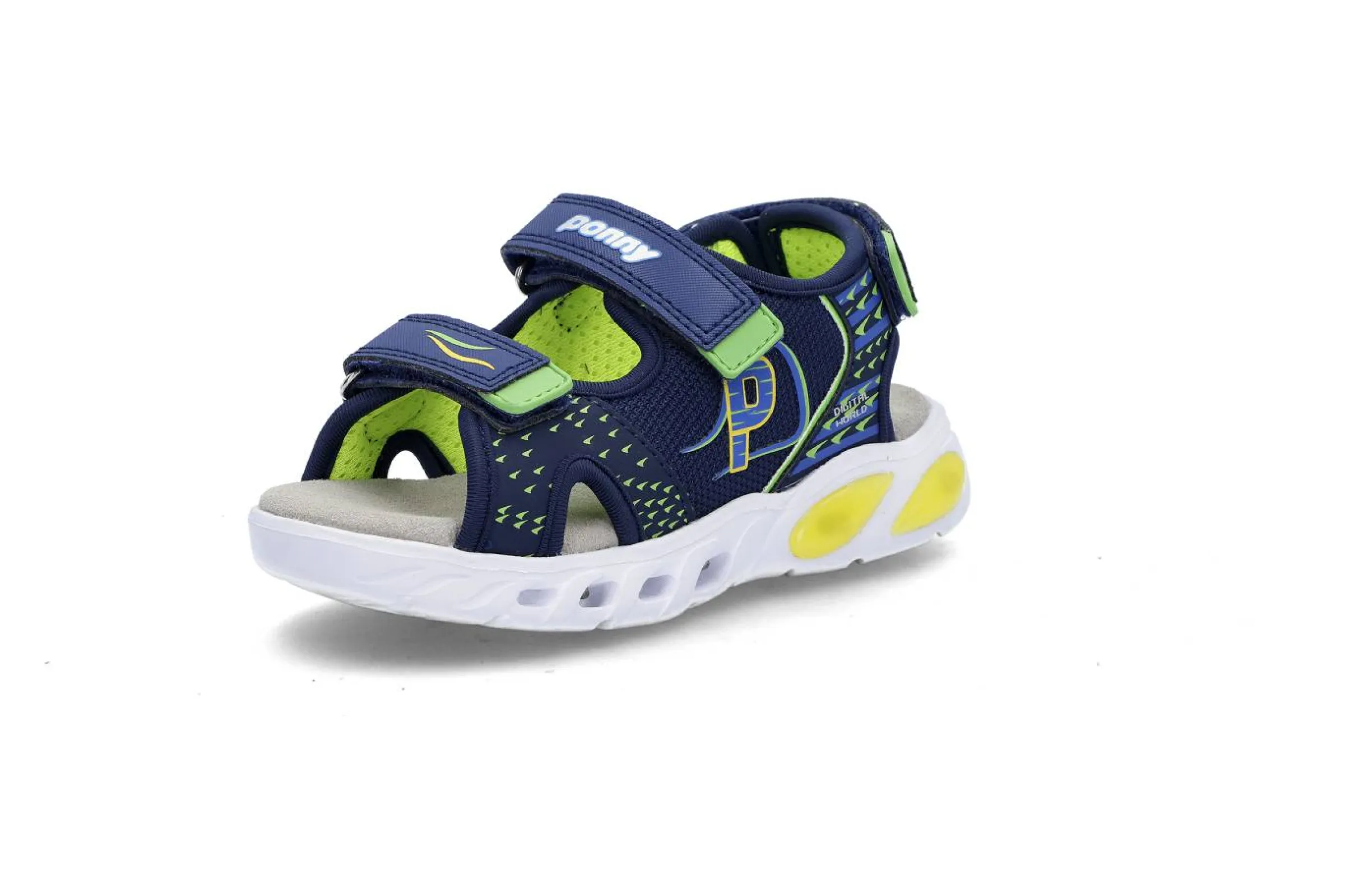 PONNY Blinkskor|Sandaler & Slip In-Skor > Tuff blinkande sandal Blå
