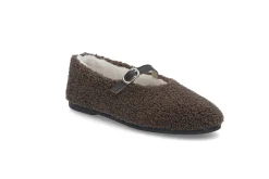 STOCKHOLM DESIGN GROUP Ballerina > Varm och mjuk ballerinatoffel Brun