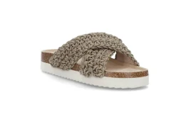 BLACK Sandaler & Flip-Flops > Virkad fotbäddssandal Brun